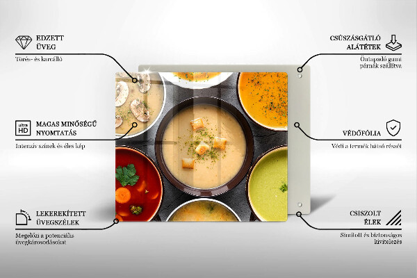 Protector encimera Sopas coloridas