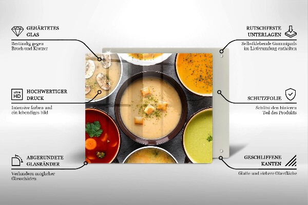 Protector encimera Sopas coloridas