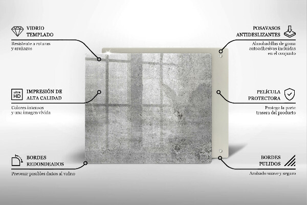 Protector encimera Textura de hormigón