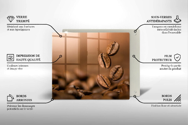 Protector encimera Granos de café