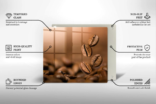 Protector encimera Granos de café