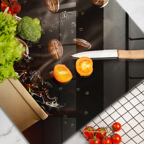 Protector encimera Granos de café calientes