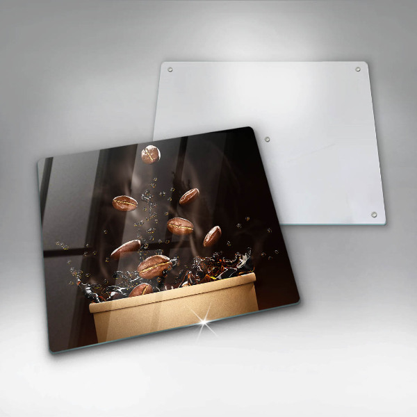 Protector encimera Granos de café calientes