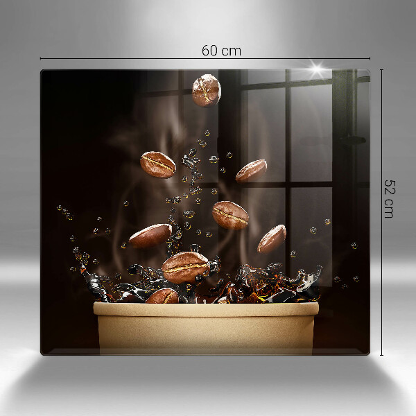 Protector encimera Granos de café calientes