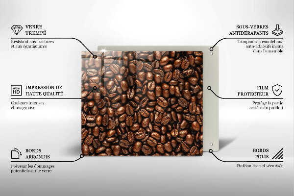 Protector encimera Granos de café