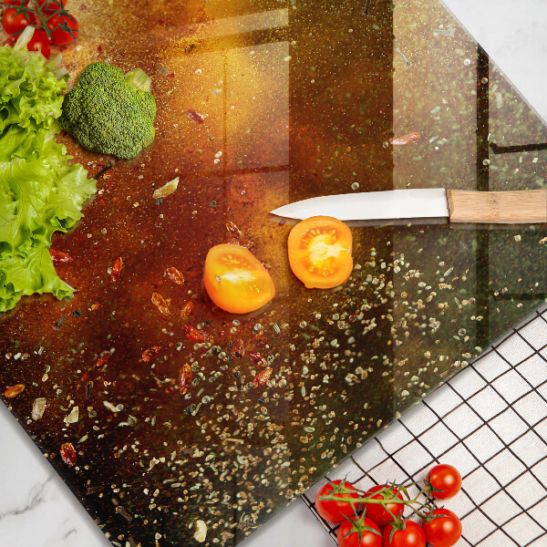 Protector encimera Especias coloridas