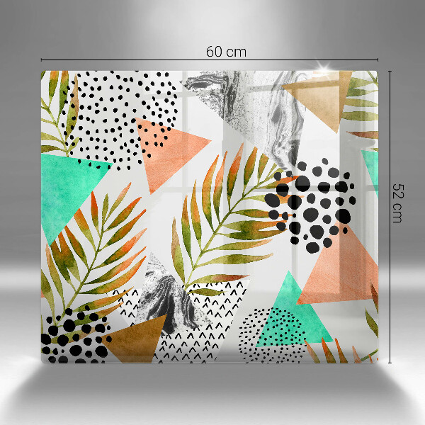 Protector encimera Patrón de hojas boho