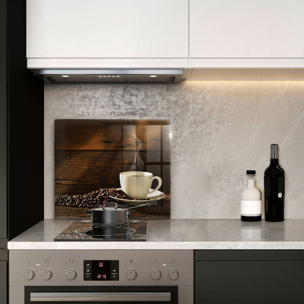 Protector encimera Taza de café de madera