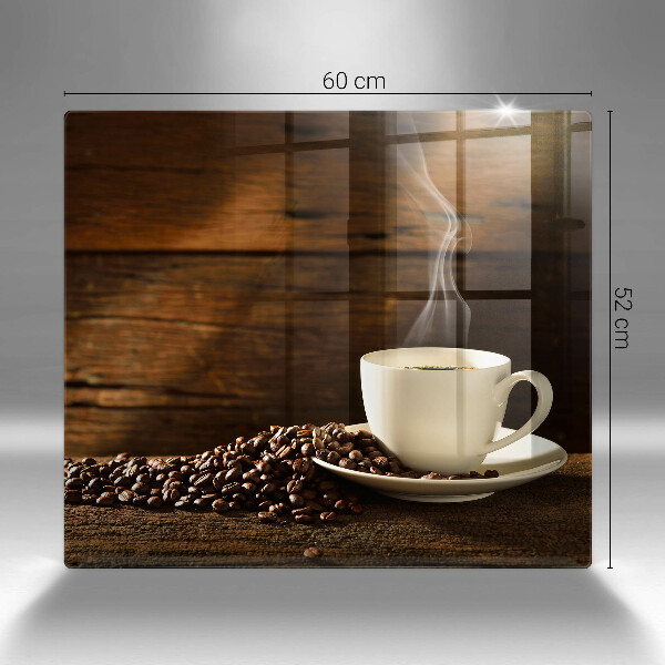 Protector encimera Taza de café de madera