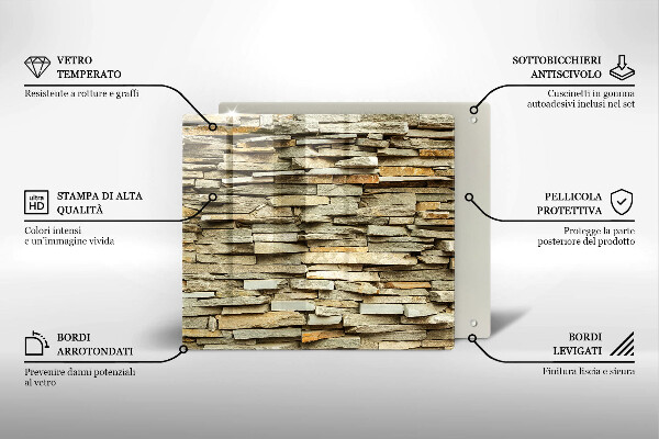 Protector encimera Piedras decorativas