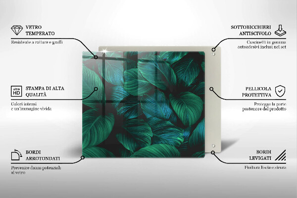 Protector encimera Hojas de la selva