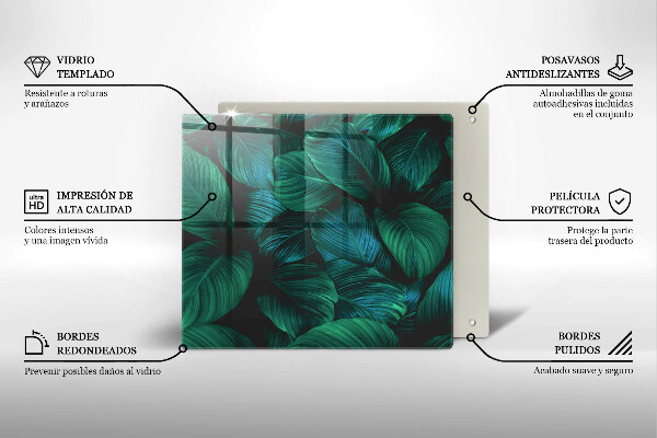 Protector encimera Hojas de la selva