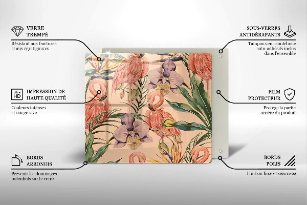 Protector encimera Ilustración de flamencos