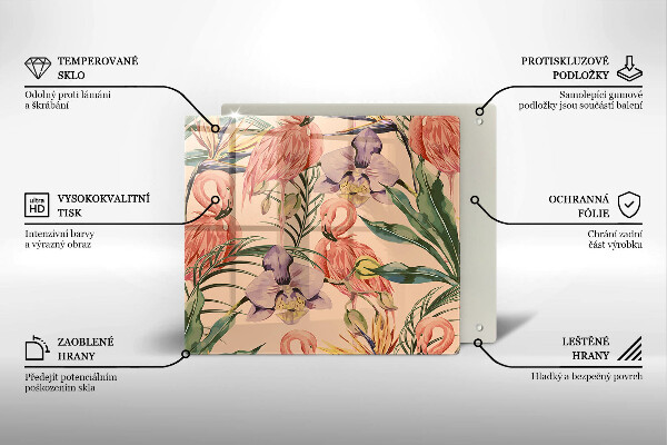 Protector encimera Ilustración de flamencos