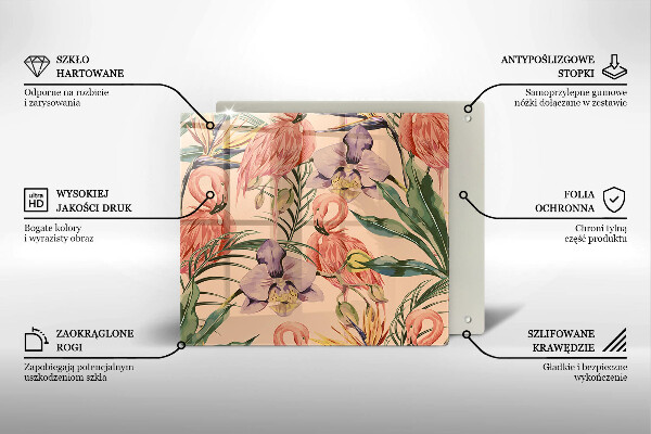 Protector encimera Ilustración de flamencos