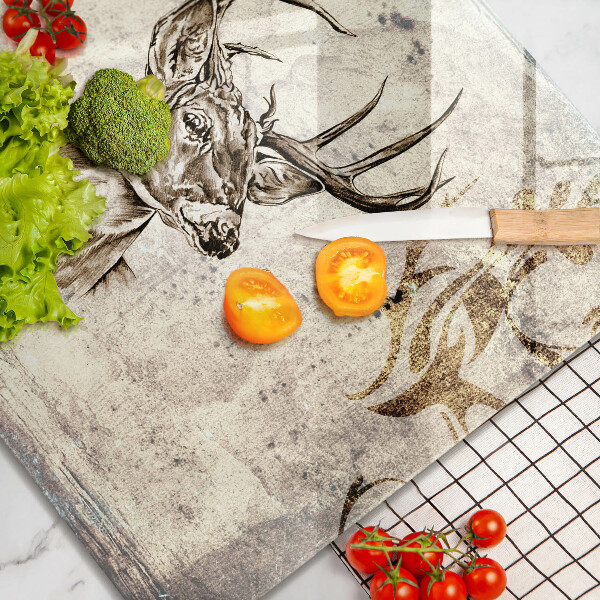 Protector encimera Ilustración de animales ciervos