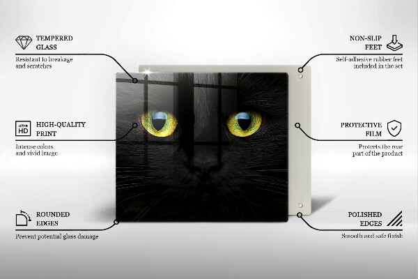 Protector encimera Ojos de gato animales