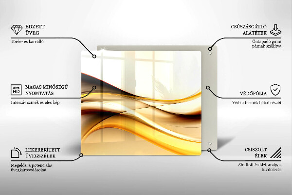 Protector encimera Líneas de humo abstractas