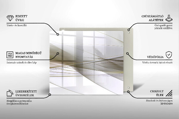 Protector encimera Diseño de líneas abstractas