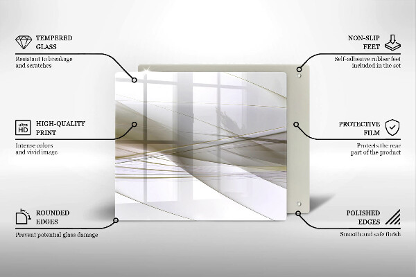 Protector encimera Diseño de líneas abstractas