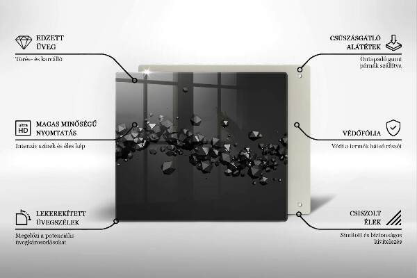 Protector encimera Abstracción de formas 3d