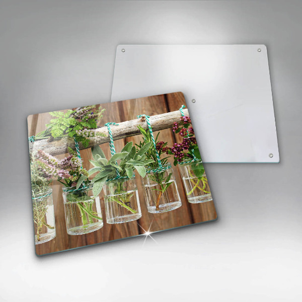 Protector encimera Plantas de hierbas vintage