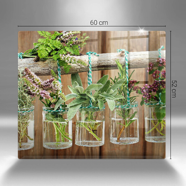 Protector encimera Plantas de hierbas vintage