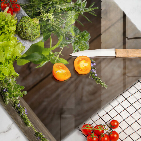 Protector encimera Plantas hierbas y madera