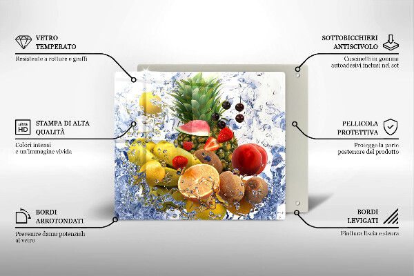 Protector encimera Fruta jugosa y agua