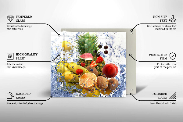 Protector encimera Fruta jugosa y agua