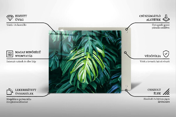 Protector encimera Hojas de monstera salvaje