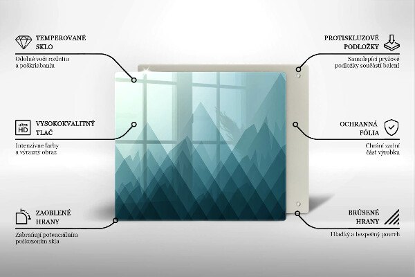 Protector encimera Montañas abstractas