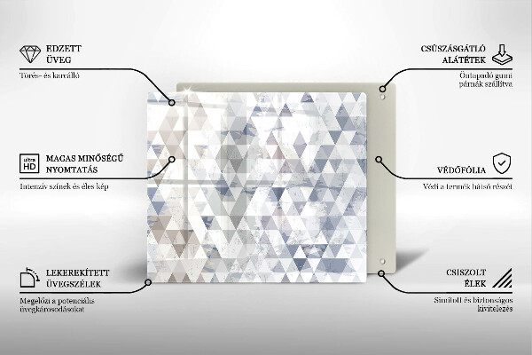 Protector encimera Patrón de triángulos