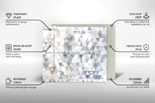 Protector encimera Patrón de triángulos