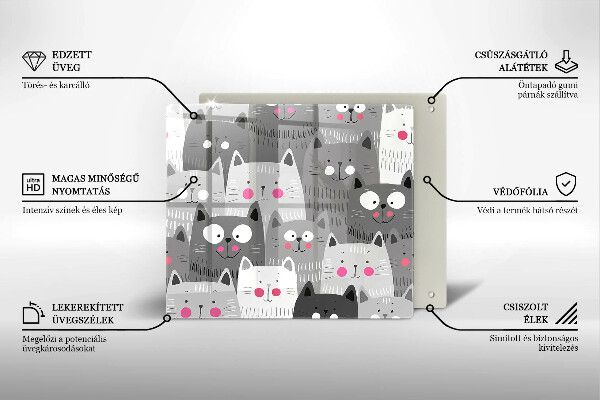 Protector encimera Ilustración de gatos