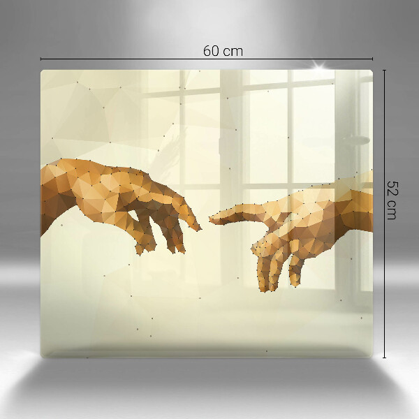 Protector encimera Creación de las manos de adán