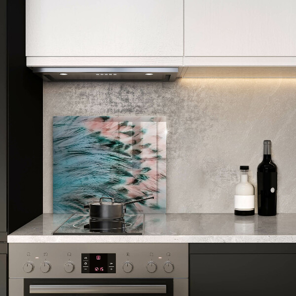 Protector encimera Plumas de pájaro boho