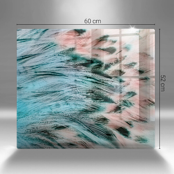 Protector encimera Plumas de pájaro boho