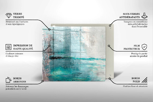 Protector encimera Fondo de abstracción de pintura