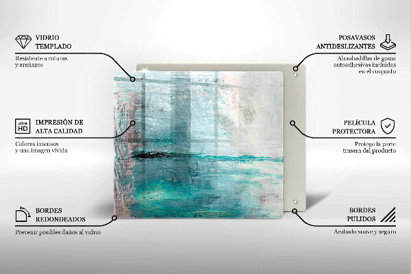 Protector encimera Fondo de abstracción de pintura