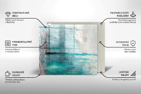 Protector encimera Fondo de abstracción de pintura