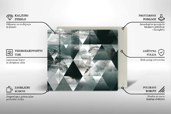 Protector encimera Triángulos y agua