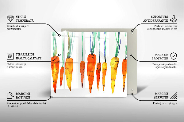 Protector encimera Ilustración de zanahoria