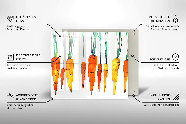 Protector encimera Ilustración de zanahoria