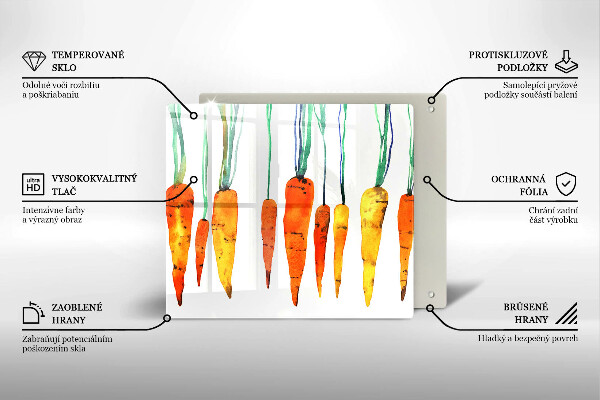 Protector encimera Ilustración de zanahoria