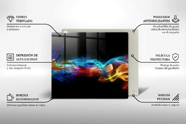 Protector encimera Humo colorido