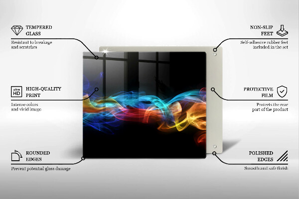 Protector encimera Humo colorido