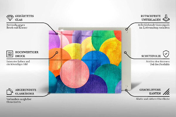 Protector encimera Círculos de colores