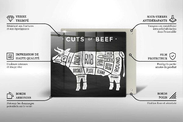 Protector encimera Carne de vaca