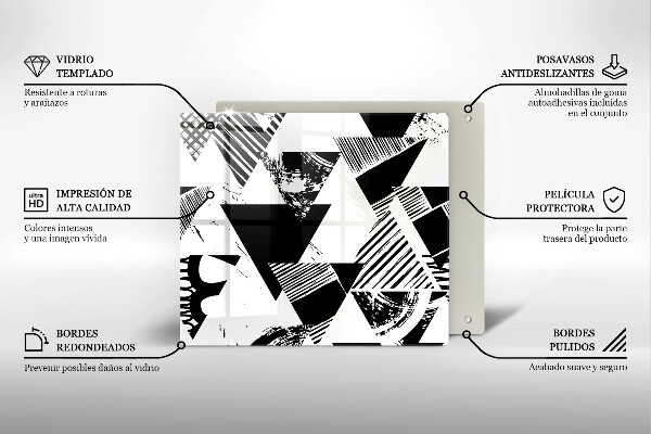 Protector encimera Triángulos geométricos